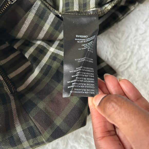 Free People Mayfair Dark Green Plaid Shorts Size 4 - Picture 10 of 10